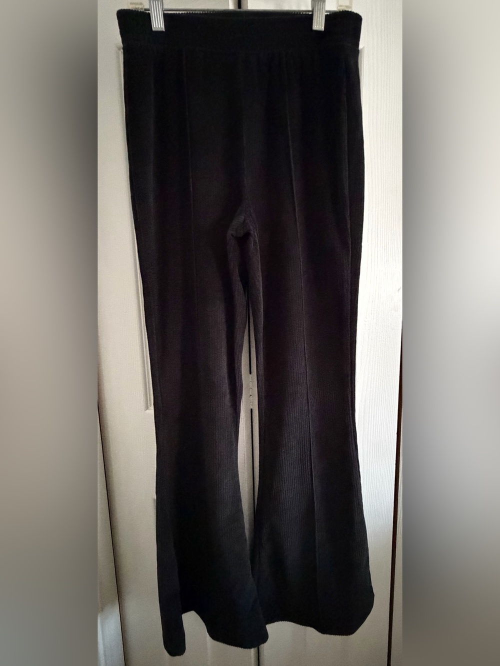 Aerie Black Corduroy Flare Pants, XS short
